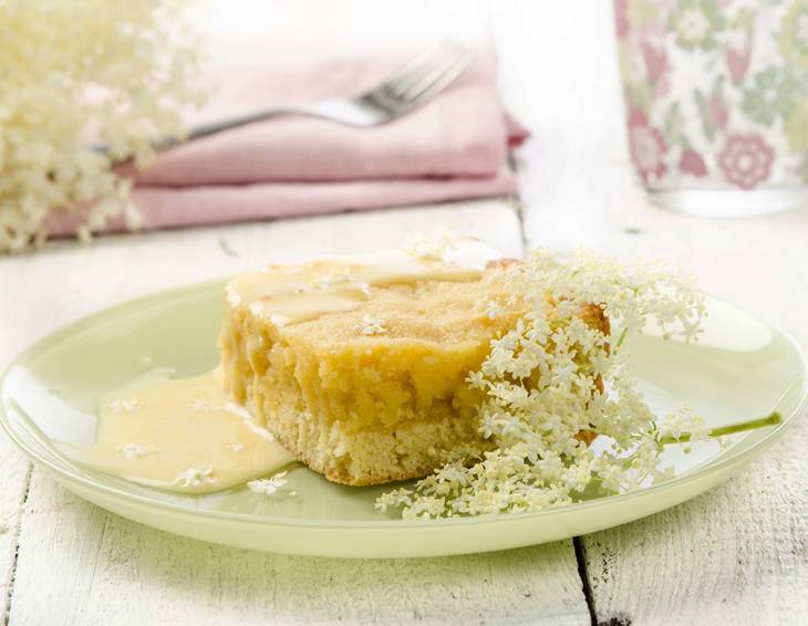 Holunderblütensirup Kuchen Holunderblütensirup Kuchen