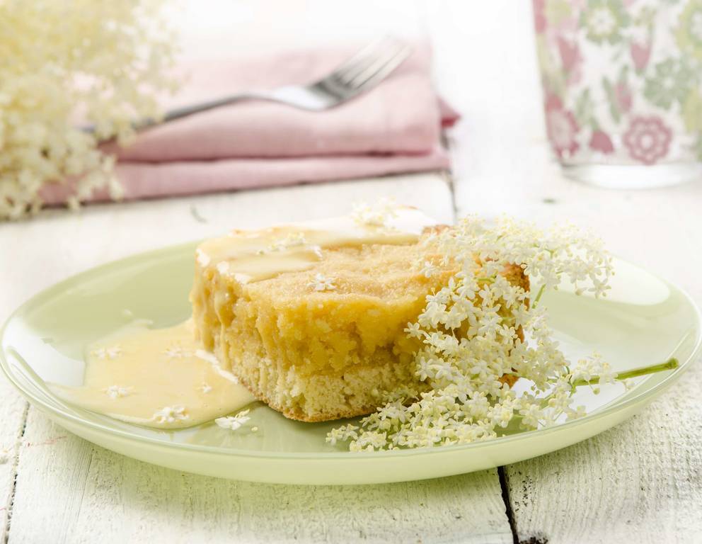 Holunderblütensirup Kuchen Holunderblütensirup Kuchen