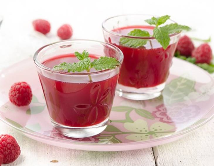 Pfefferminz-Himbeer-Gelee Pfefferminz-Himbeer-Gelee