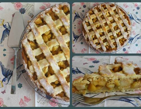 Apfel-Marzipan-Rhabarber Tarte