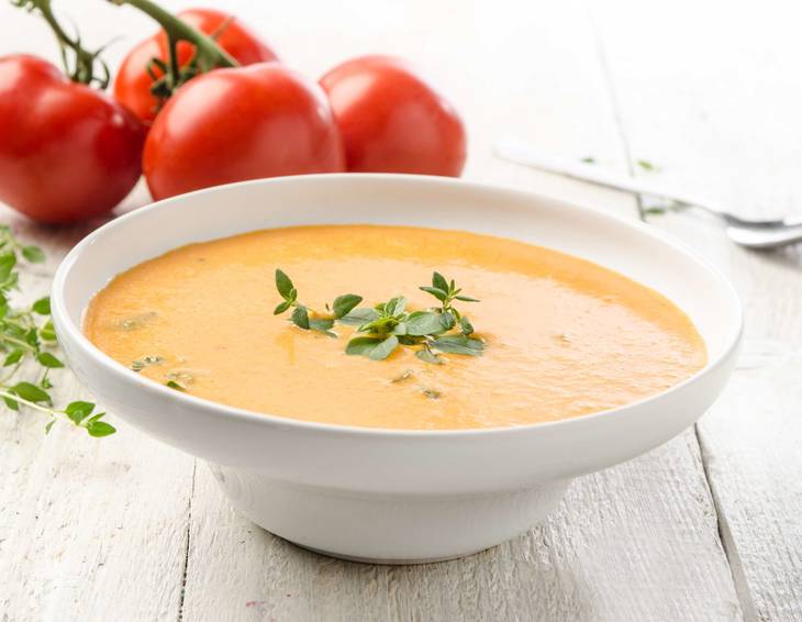 Tomatencremesuppe mit Videoanleitung Tomatencremesuppe mit Videoanleitung