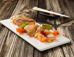 Paprikahuhn auf koreanische Art Paprikahuhn auf koreanische Art