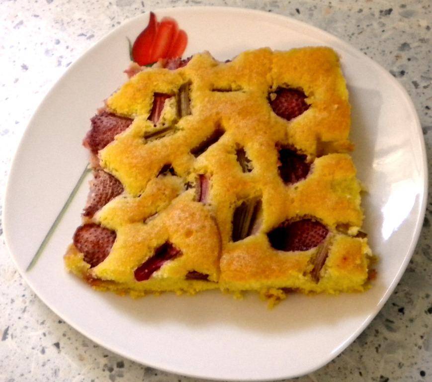 Erdbeer-Rhabarber-Kuchen