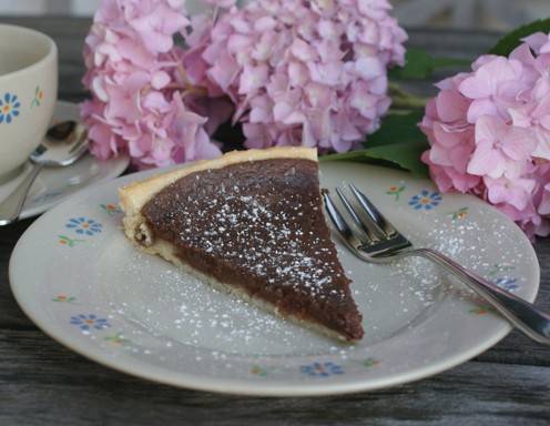 Schokoladen-Kastanien-Tarte Rezept - ichkoche.at