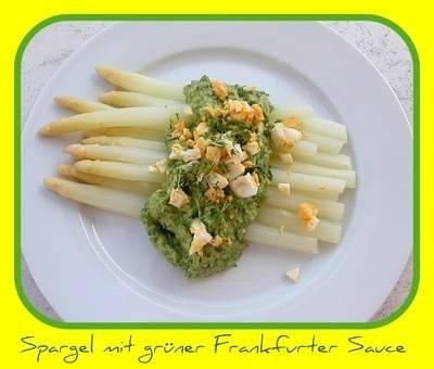 Spargel mit grüner Frankfurtersauce