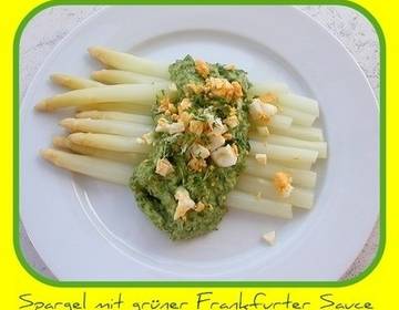 Spargel mit grüner Frankfurtersauce Spargel mit grüner Frankfurtersauce