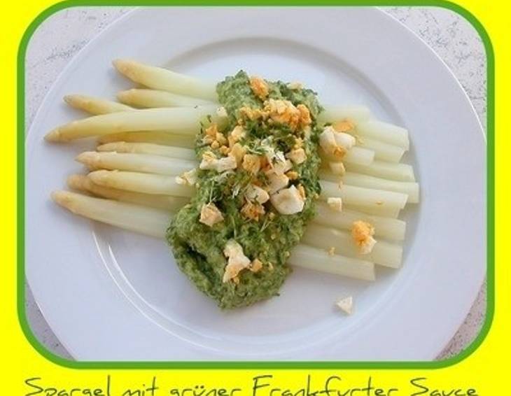 Spargel mit grüner Frankfurtersauce Spargel mit grüner Frankfurtersauce