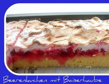Beerenkuchen mit Baiserhaube Beerenkuchen mit Baiserhaube
