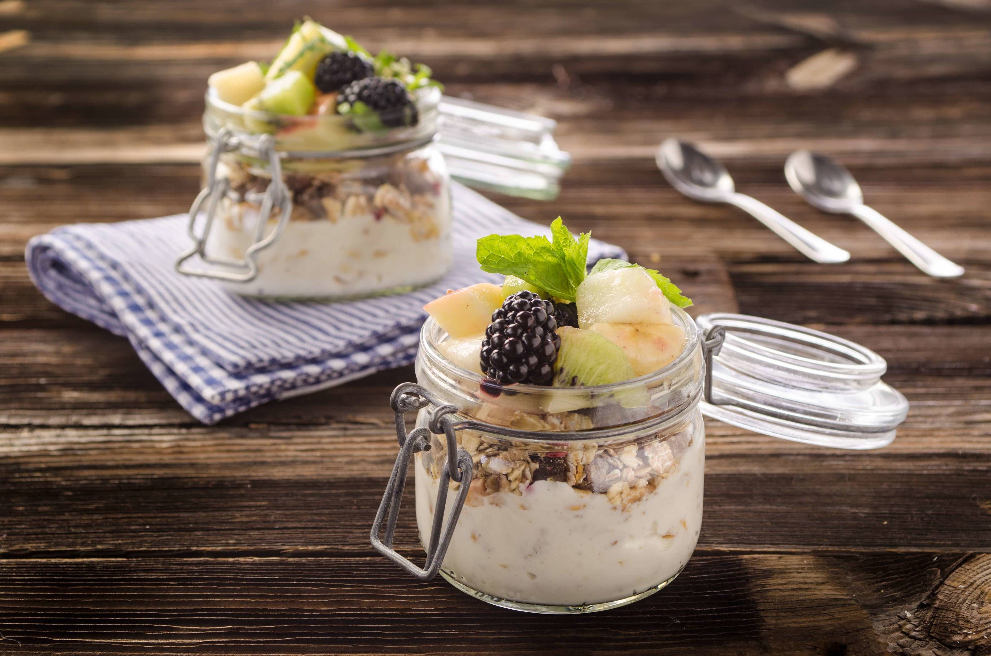 Müsli mit gerösteten Sesam