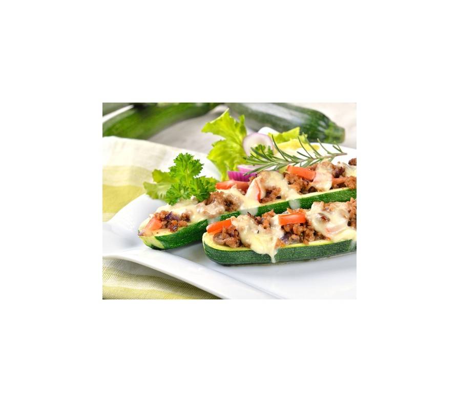 Gefüllte Zucchini