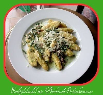 Erdäpfelnudeln mit Bärlauchsauce Rezept - ichkoche.de