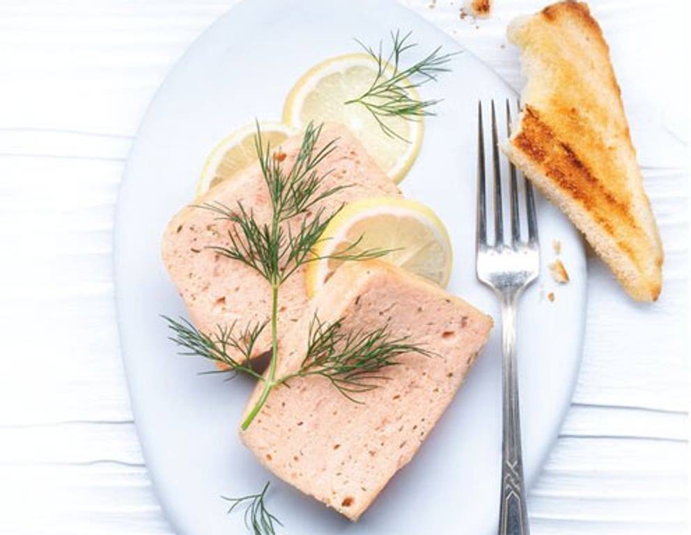 Lachsforellenpastete aus dem Dampfgarer Lachsforellenpastete aus dem Dampfgarer