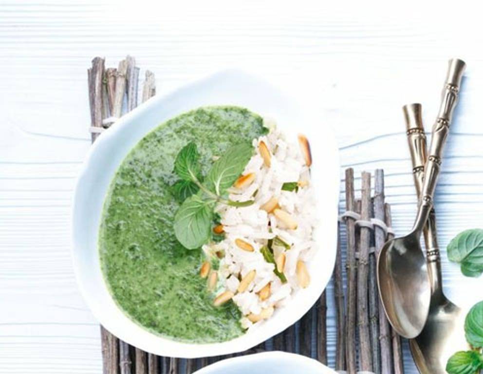 Spinat-Kokos Suppe aus dem Dampfgarer Spinat-Kokos Suppe aus dem Dampfgarer