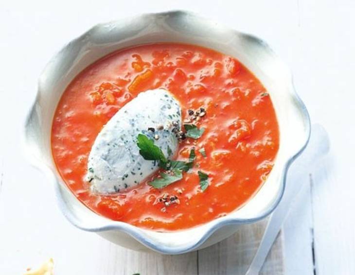 Paprikasuppe aus dem Dampfgarer Paprikasuppe aus dem Dampfgarer