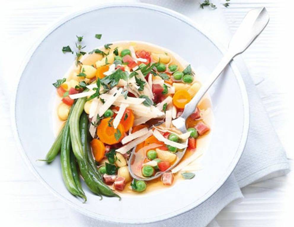 Minestrone aus dem Dampfgarer Minestrone aus dem Dampfgarer