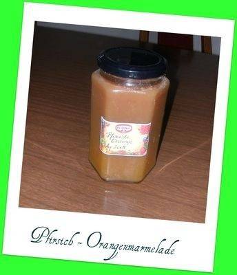 Pfirsich-Orangenmarmelade