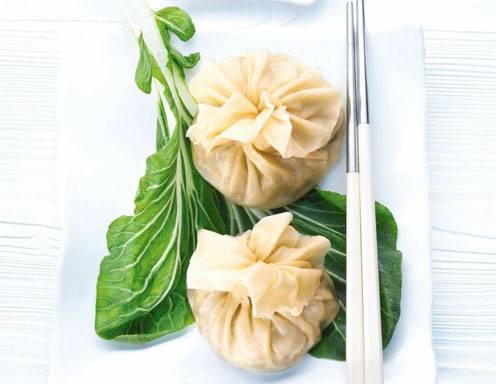 Dim Sum mit Pakchoi-Füllung