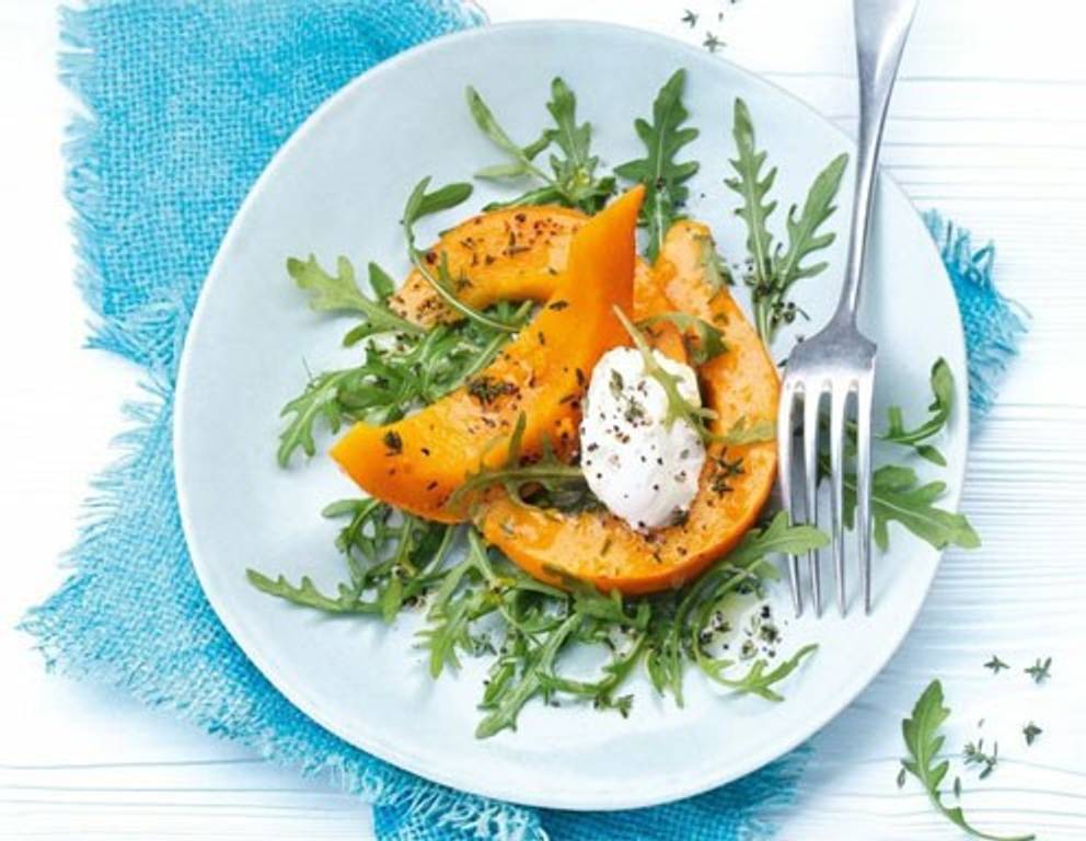 Kürbis mit Orangenöl aus dem Dampfgarer Kürbis mit Orangenöl aus dem Dampfgarer