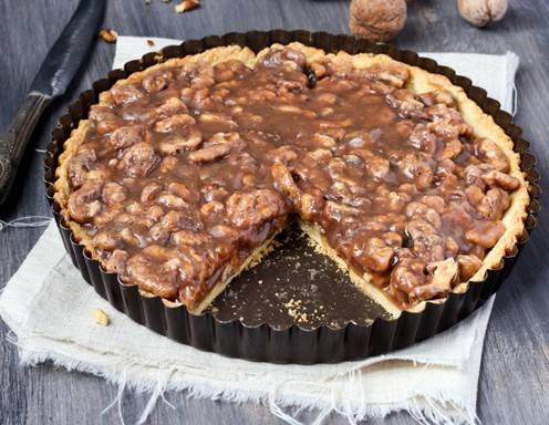 Karmell-Walnuss-Pie