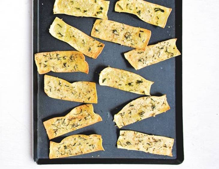 Lasagnechips mit Parmesan Lasagnechips mit Parmesan