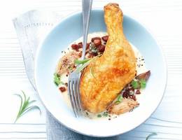 Hühnchen in Weißweinsauce aus dem Dampfgarer Hühnchen in Weißweinsauce aus dem Dampfgarer