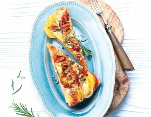 Kartoffelaufauf mit Speck