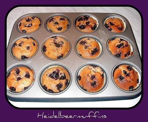 Heidelbeermuffins Rezept - ichkoche.de Heidelbeermuffins Rezept - ichkoche.de