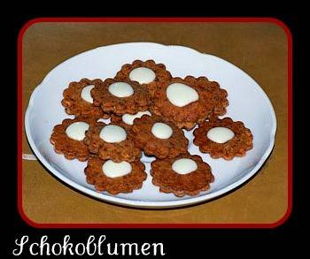 Schokoblumen Rezept - ichkoche.ch