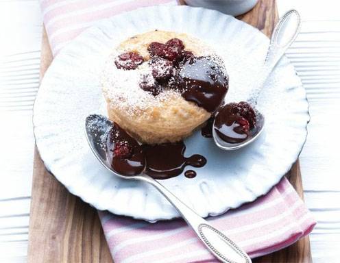 Honigkuchen-Cranberry-Soufflé