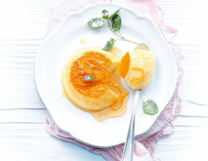 Orangenflan aus dem Dampfgarer Orangenflan aus dem Dampfgarer