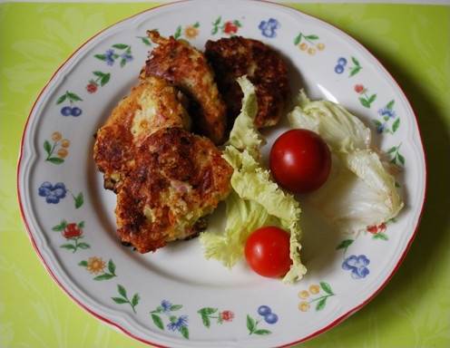 Pikante Zucchini-Topfen-Laibchen