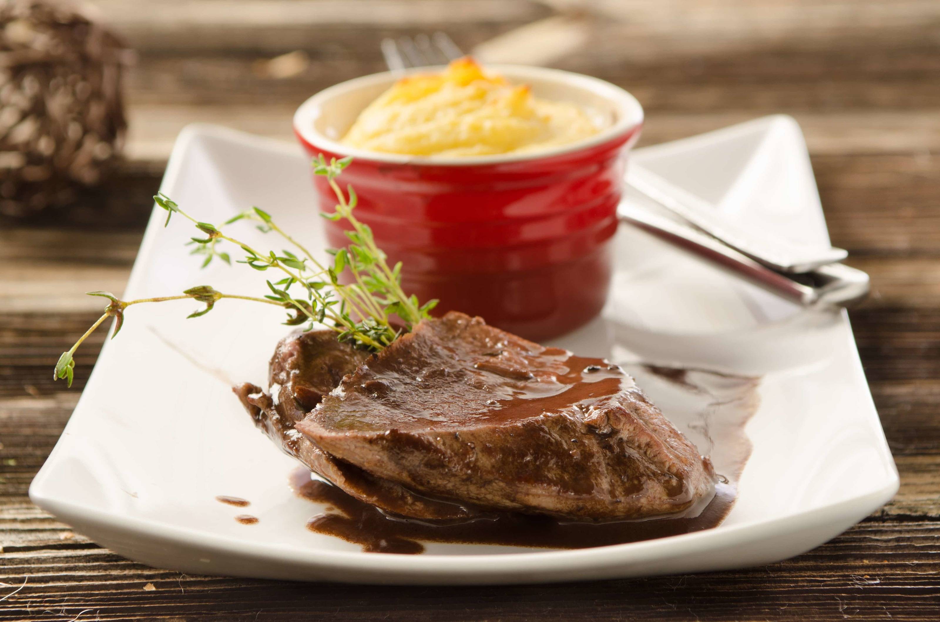 Fasanenbrust mit Sauerkrautauflauf Rezept
