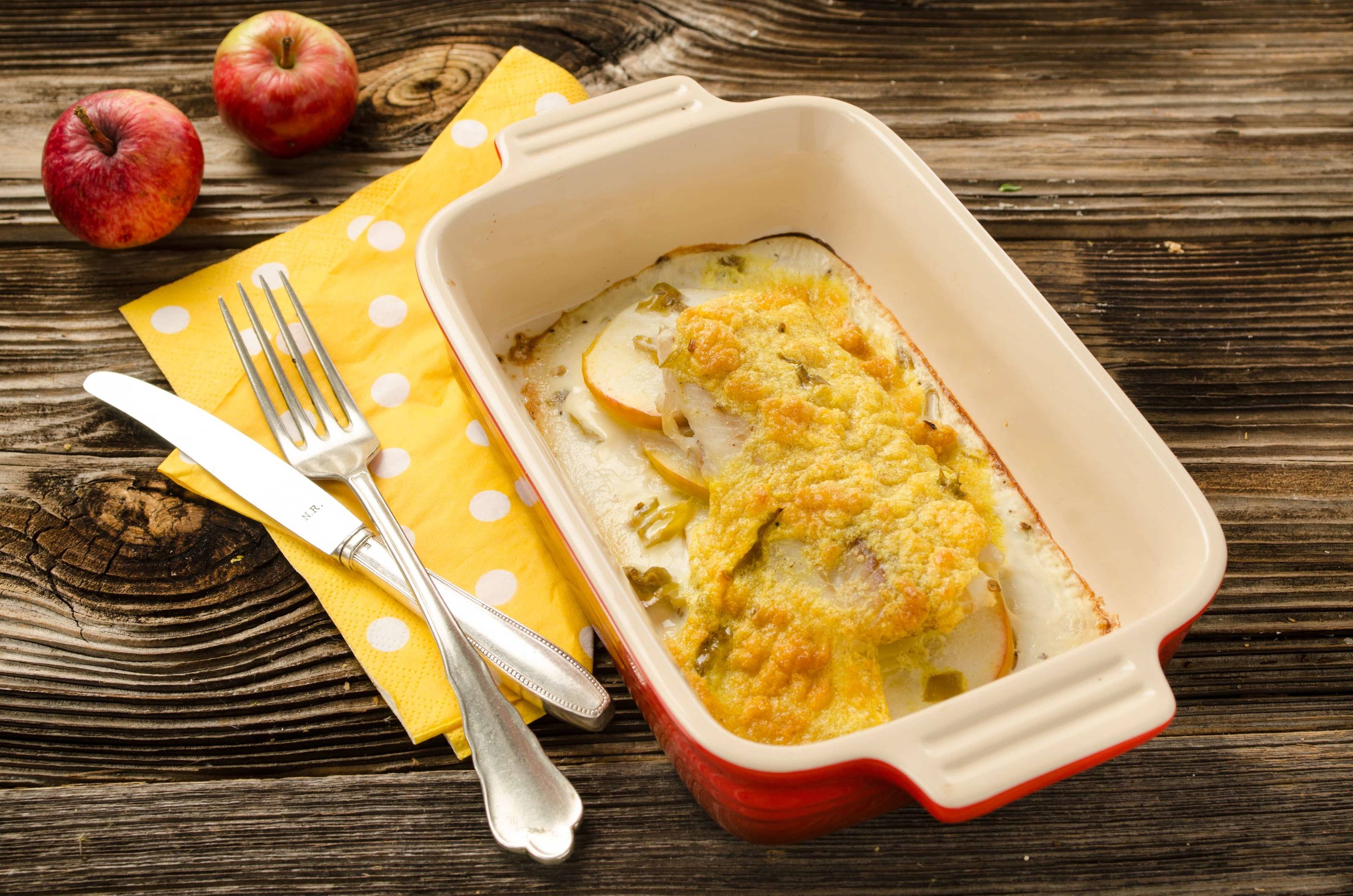 Fisch in Apfel-Curry-Sauce Rezept - ichkoche.de Fisch in Apfel-Curry-Sauce Rezept - ichkoche.de