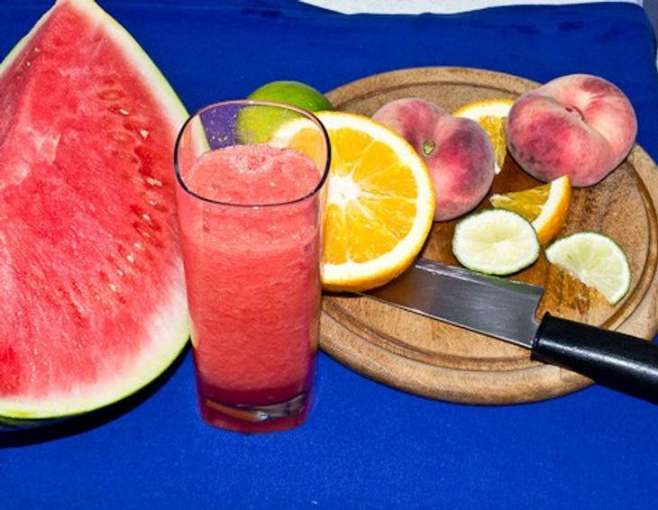 Melonen - Pfirsichsmoothie Melonen - Pfirsichsmoothie