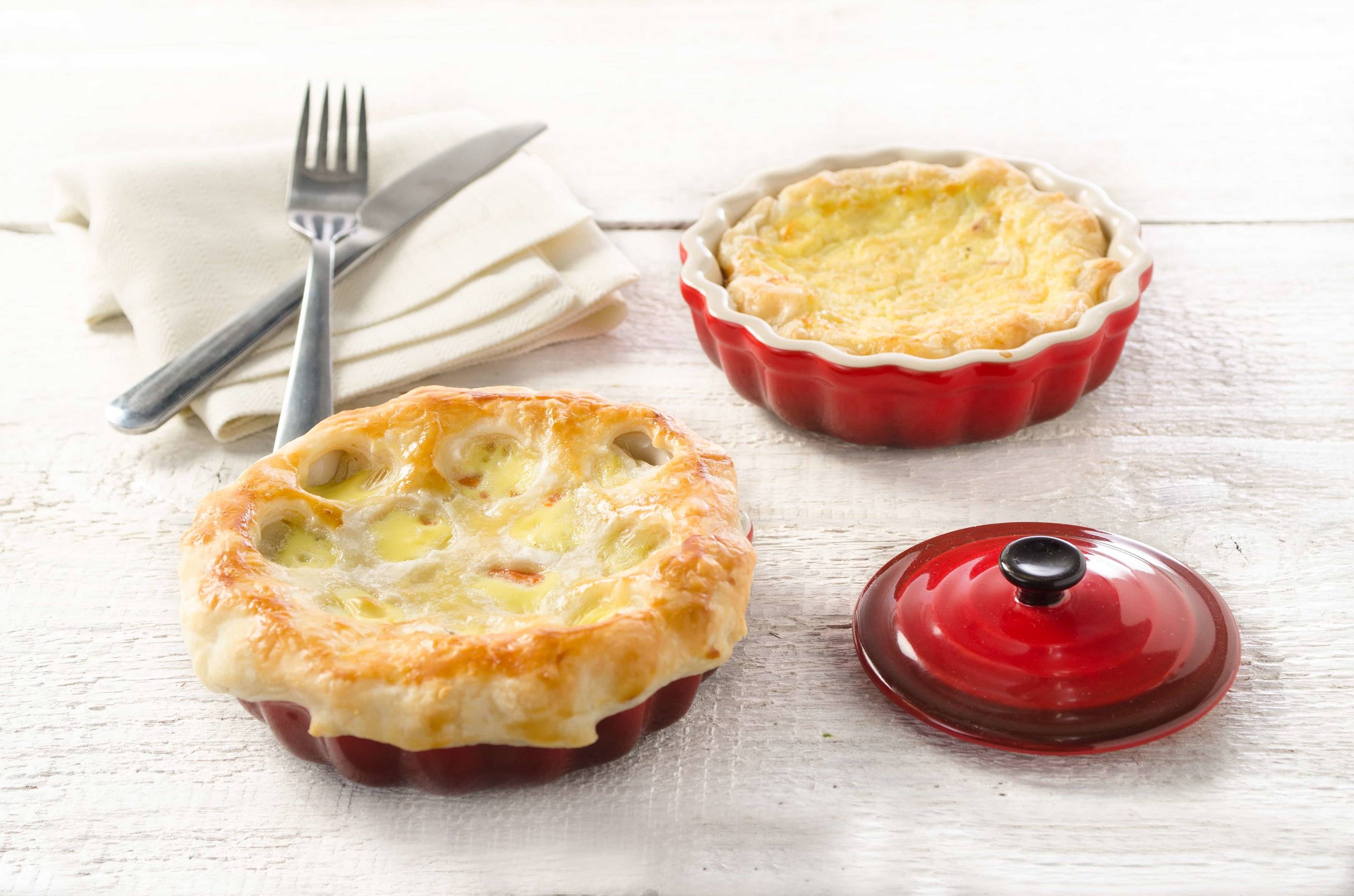 Quiches mit Zwiebeln und Räucherlachs