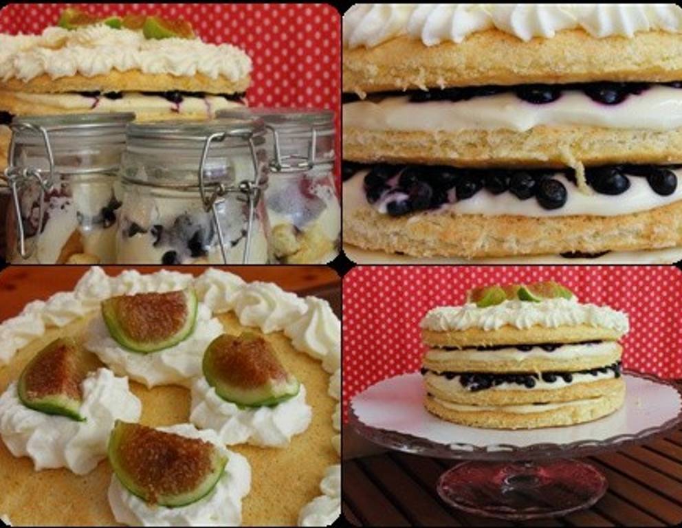 Biskuittorte mit Früchten Biskuittorte mit Früchten