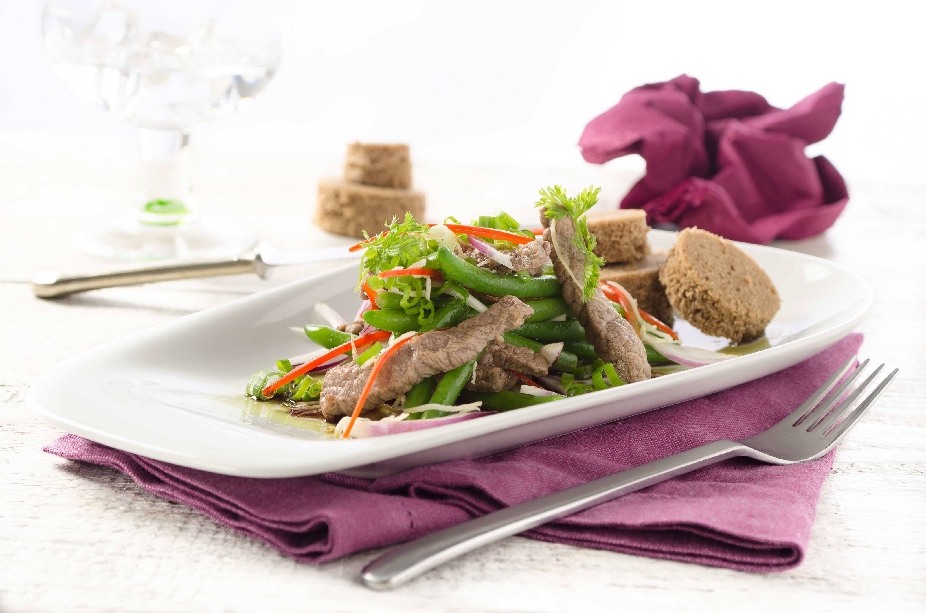 Rindfleisch-Fisolen-Salat