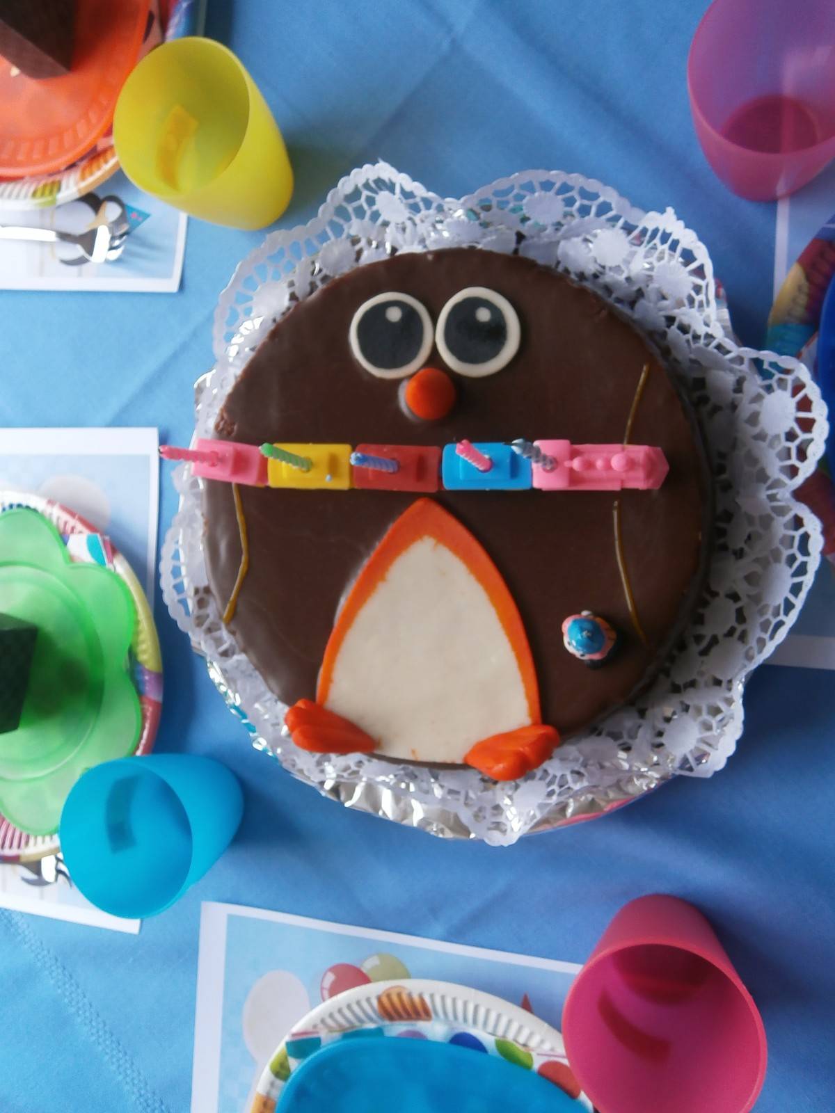 Pinguin Geburtstagstorte