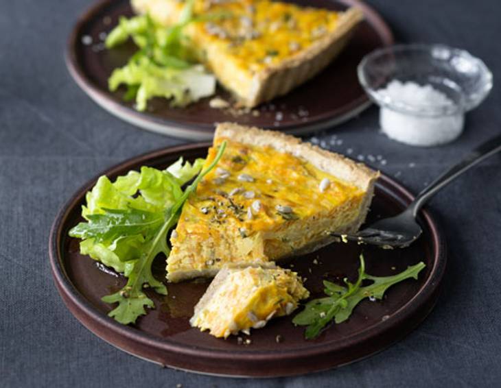 Karotten-Ziegenkäse-Quiche