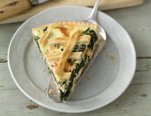 Spinatquiche mit Lachs