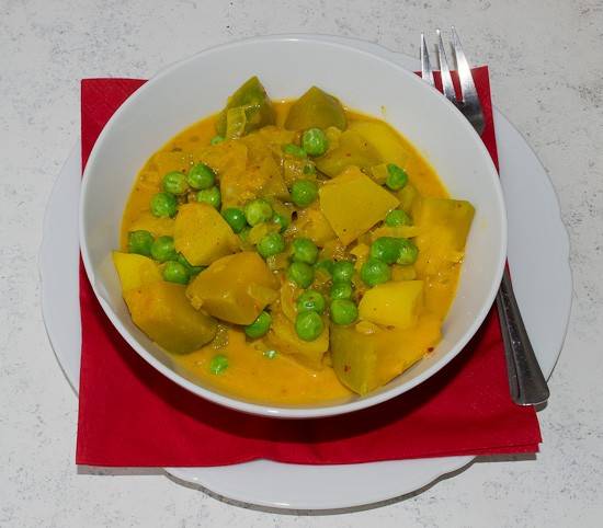 Kartoffel Kürbiscurry