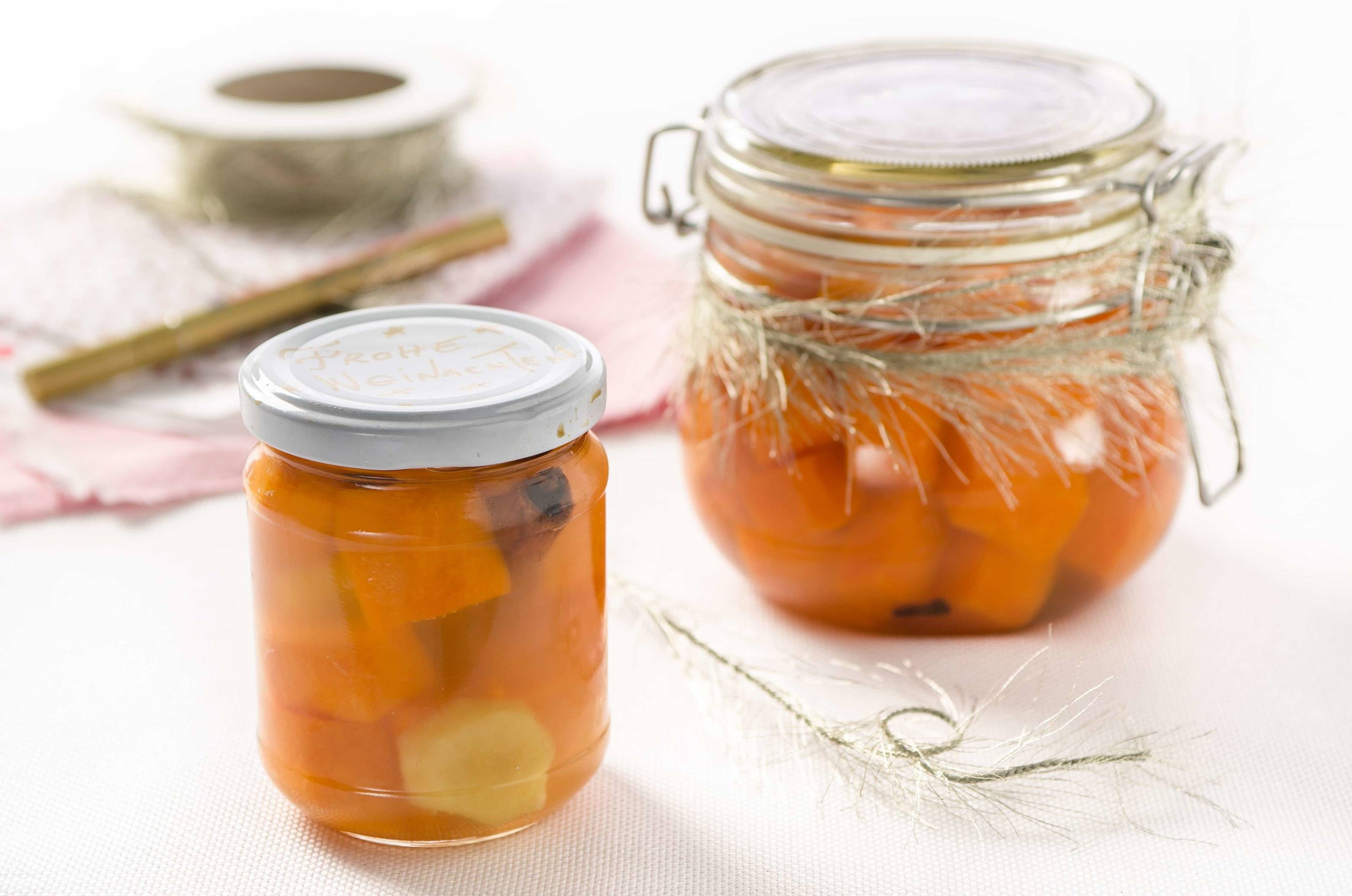 Eingelegter Kürbis mit Ingwer und Zimt Rezept - ichkoche.at Eingelegter Kürbis mit Ingwer und Zimt Rezept - ichkoche.at