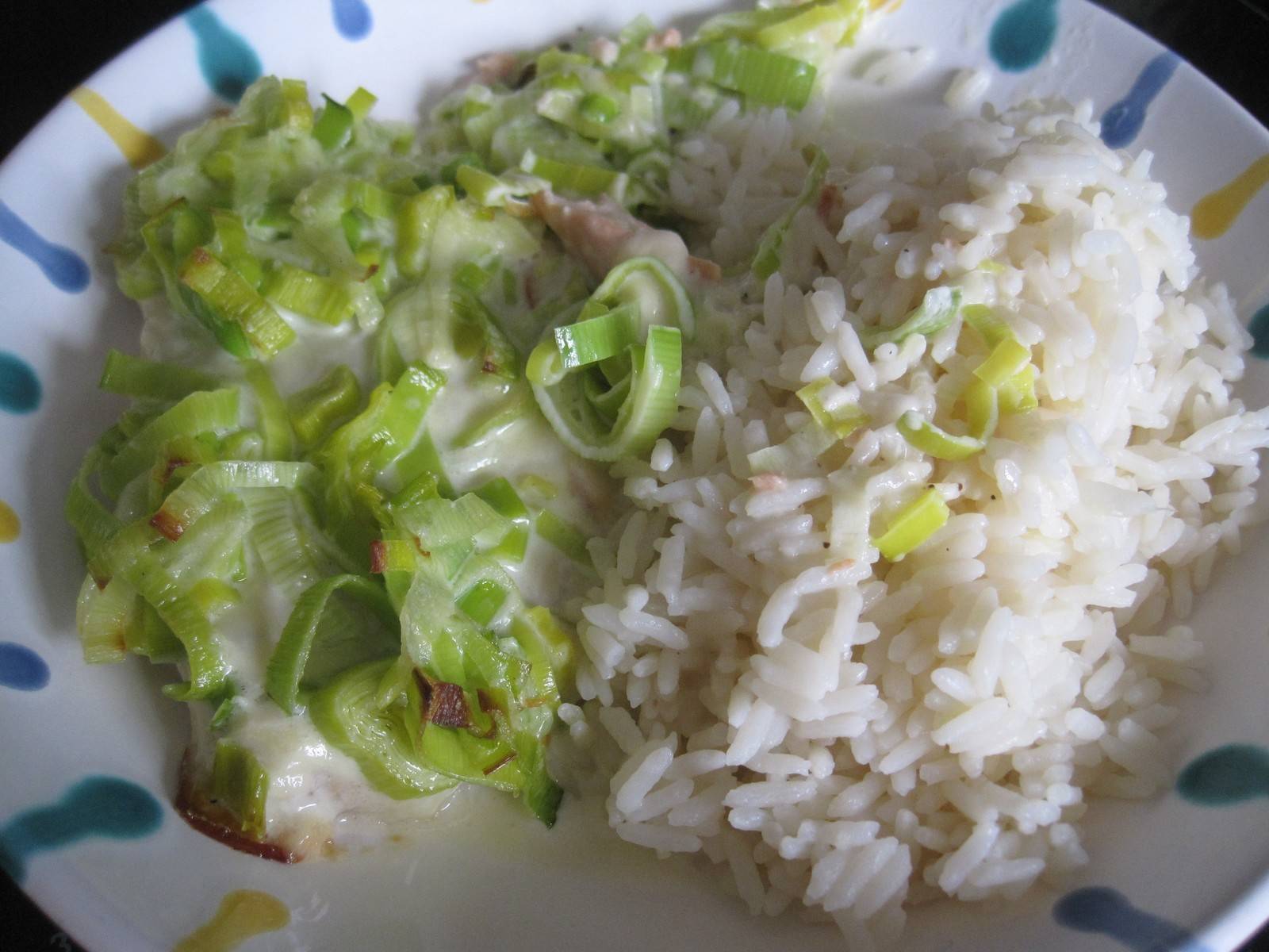 Lachs mit Lauchsauce und Ingwerreis Rezept - ichkoche.de Lachs mit Lauchsauce und Ingwerreis Rezept - ichkoche.de