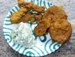 Zucchini und Melanzani im Backteig Zucchini und Melanzani im Backteig