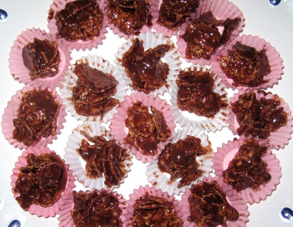 Knusprige Karamell-Schoko Happen Knusprige Karamell-Schoko Happen