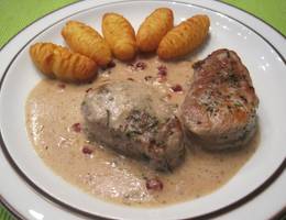 Schweinsmedaillons in Preiselbeersauce Schweinsmedaillons in Preiselbeersauce