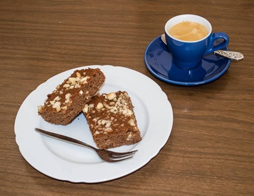 Schokoladekuchen mit Mandeln Schokoladekuchen mit Mandeln
