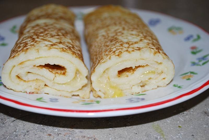 Joghurtpalatschinken mit Castello blue Rezept - ichkoche.ch Joghurtpalatschinken mit Castello blue Rezept - ichkoche.ch