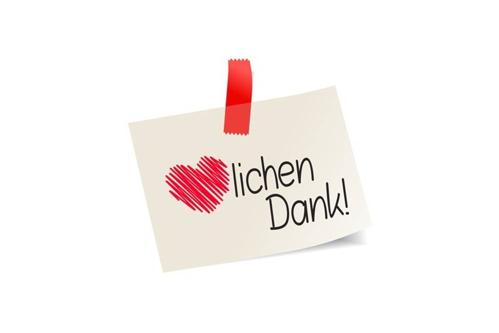 Herzlichen Dank! Herzlichen Dank!