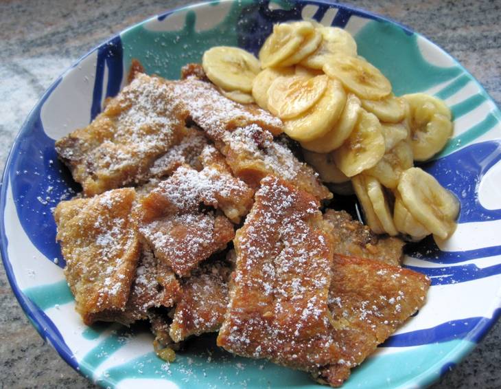 Vollkornschmarren mit Bananen-Carpaccio Vollkornschmarren mit Bananen-Carpaccio